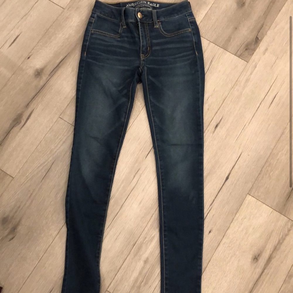 American Eagle Outfitters Women's Blue Jeggings